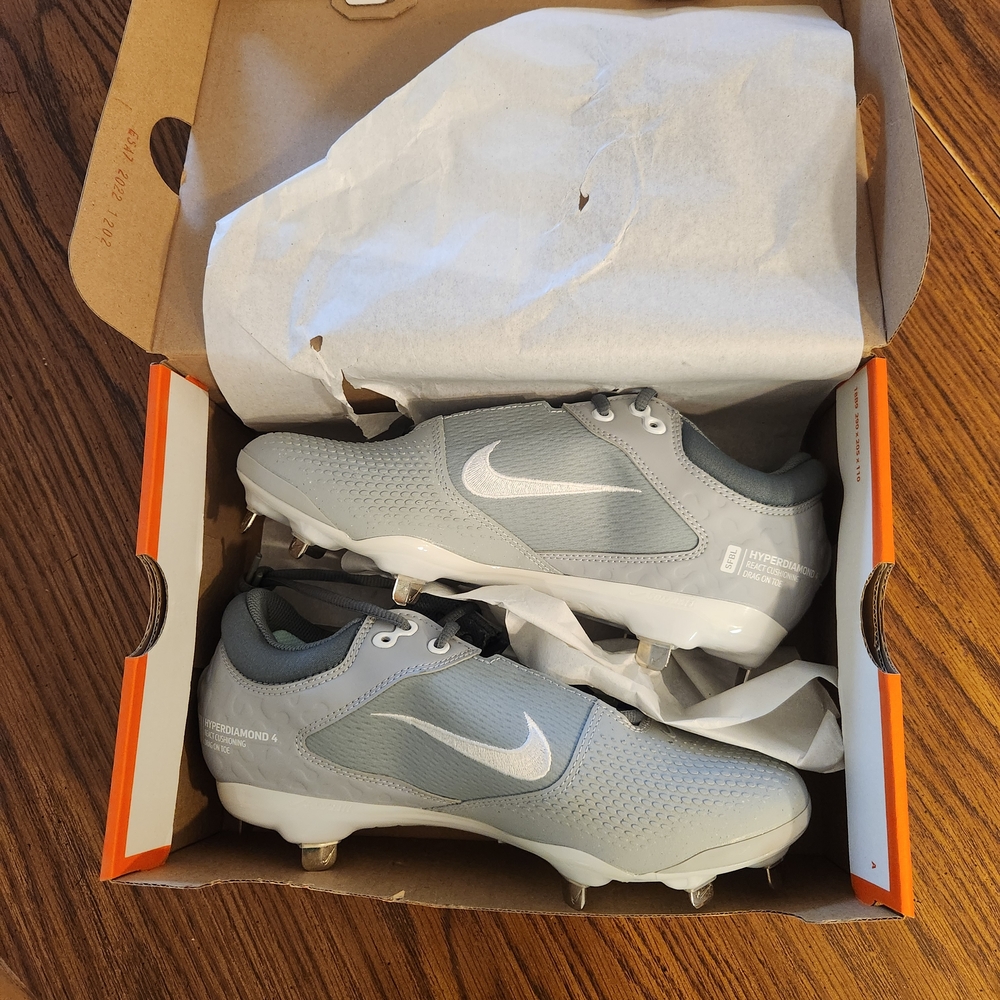 Nike Silver Softball Cleats